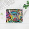Abstract Eye Painting Rectangular Mouse Pad - LIFESTYLE 2