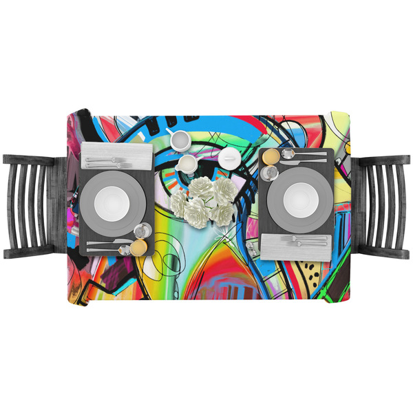 Abstract Eye Painting Rectangular Tablecloths - LIFESTYLE