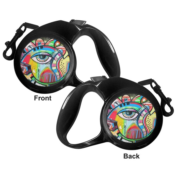Abstract Eye Painting Retractable Dog Leash - Medium Large - Apvl