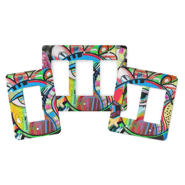 Abstract Eye Painting Rocker Light Switch Covers - Parent - ALL VARIATIONS