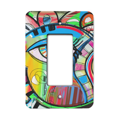 Abstract Eye Painting Rocker Style Light Switch Cover