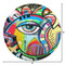 Abstract Eye Painting Round Area Rug - Size