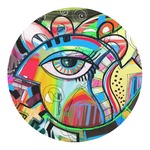 Abstract Eye Painting Round Decal - XLarge