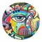 Abstract Eye Painting Round Decal