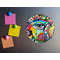 Abstract Eye Painting Round Fridge Magnet - LIFESTYLE