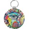 Abstract Eye Painting Round Keychain (Personalized)