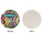 Abstract Eye Painting Round Linen Placemats - APPROVAL (single sided)