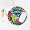 Abstract Eye Painting Round Mousepad - LIFESTYLE 2