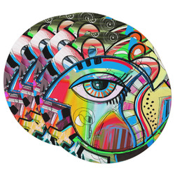 Abstract Eye Painting Round Paper Coasters
