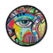 Abstract Eye Painting Round Patch