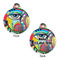 Abstract Eye Painting Round Pet Tag - Front & Back