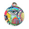 Abstract Eye Painting Round Pet Tag