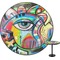 Abstract Eye Painting Round Table Top