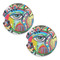 Abstract Eye Painting Sandstone Car Coasters - Set of 2