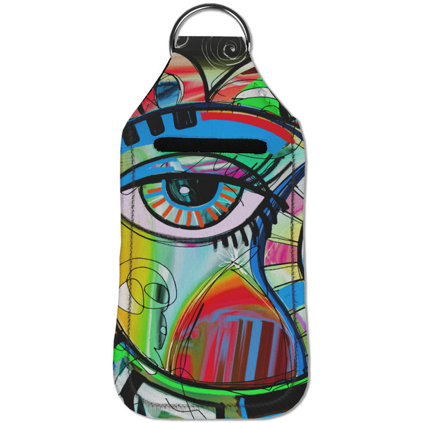 Abstract Eye Painting Sanitizer Holder Keychain - Large (Front)
