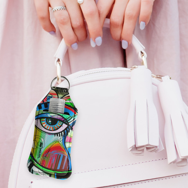 Abstract Eye Painting Sanitizer Holder Keychain - Large (LIFESTYLE)