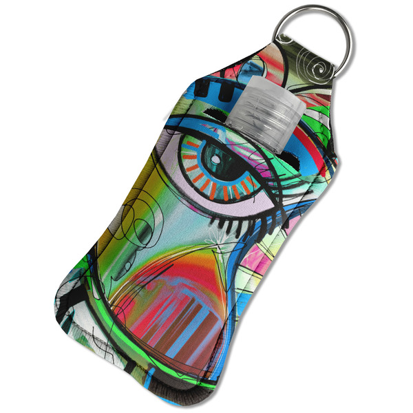 Abstract Eye Painting Sanitizer Holder Keychain - Large in Case