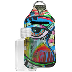 Abstract Eye Painting Hand Sanitizer & Keychain Holder - Large