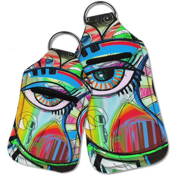 Abstract Eye Painting Sanitizer Holder Keychain - Parent Main