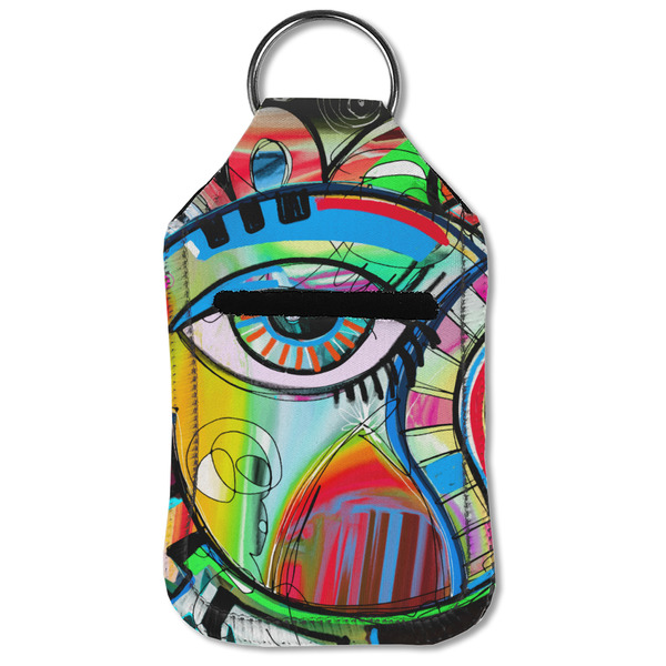 Abstract Eye Painting Sanitizer Holder Keychain - Small (Front Flat)