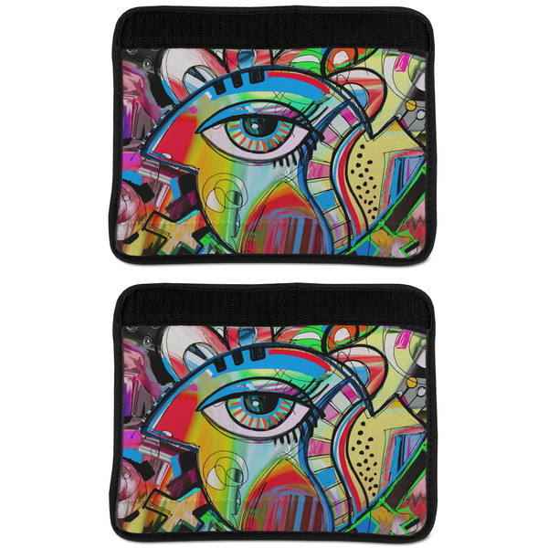 Abstract Eye Painting Seat Belt Cover (APPROVAL Update)