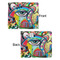 Abstract Eye Painting Security Blanket - Front & Back View