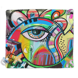 Abstract Eye Painting Security Blanket - Single Sided