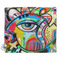 Abstract Eye Painting Security Blanket - Front View