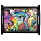 Abstract Eye Painting Serving Tray Black Large - Main