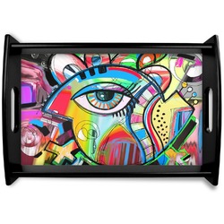 Abstract Eye Painting Wooden Trays