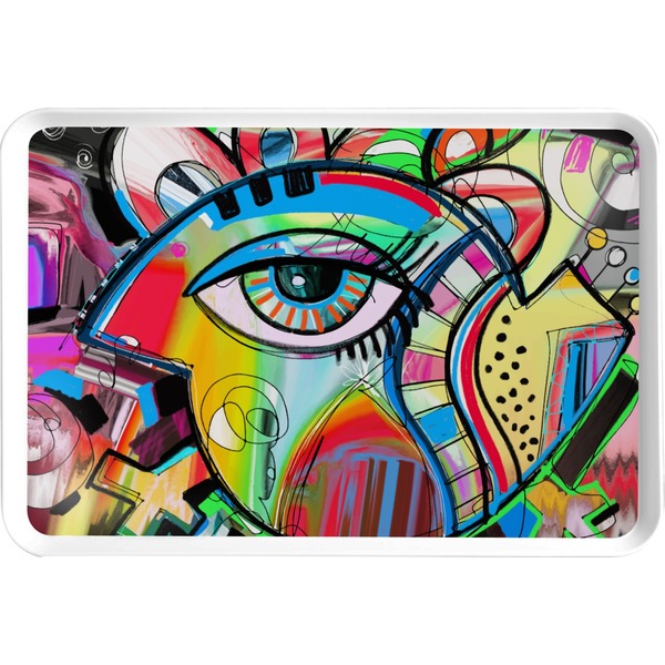 Custom Abstract Eye Painting Serving Tray