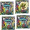 Abstract Eye Painting Set of Square Dinner Plates