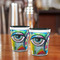 Abstract Eye Painting Shot Glass - Two Tone - LIFESTYLE