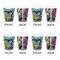 Abstract Eye Painting Shot Glass - White - Set of 4 - APPROVAL
