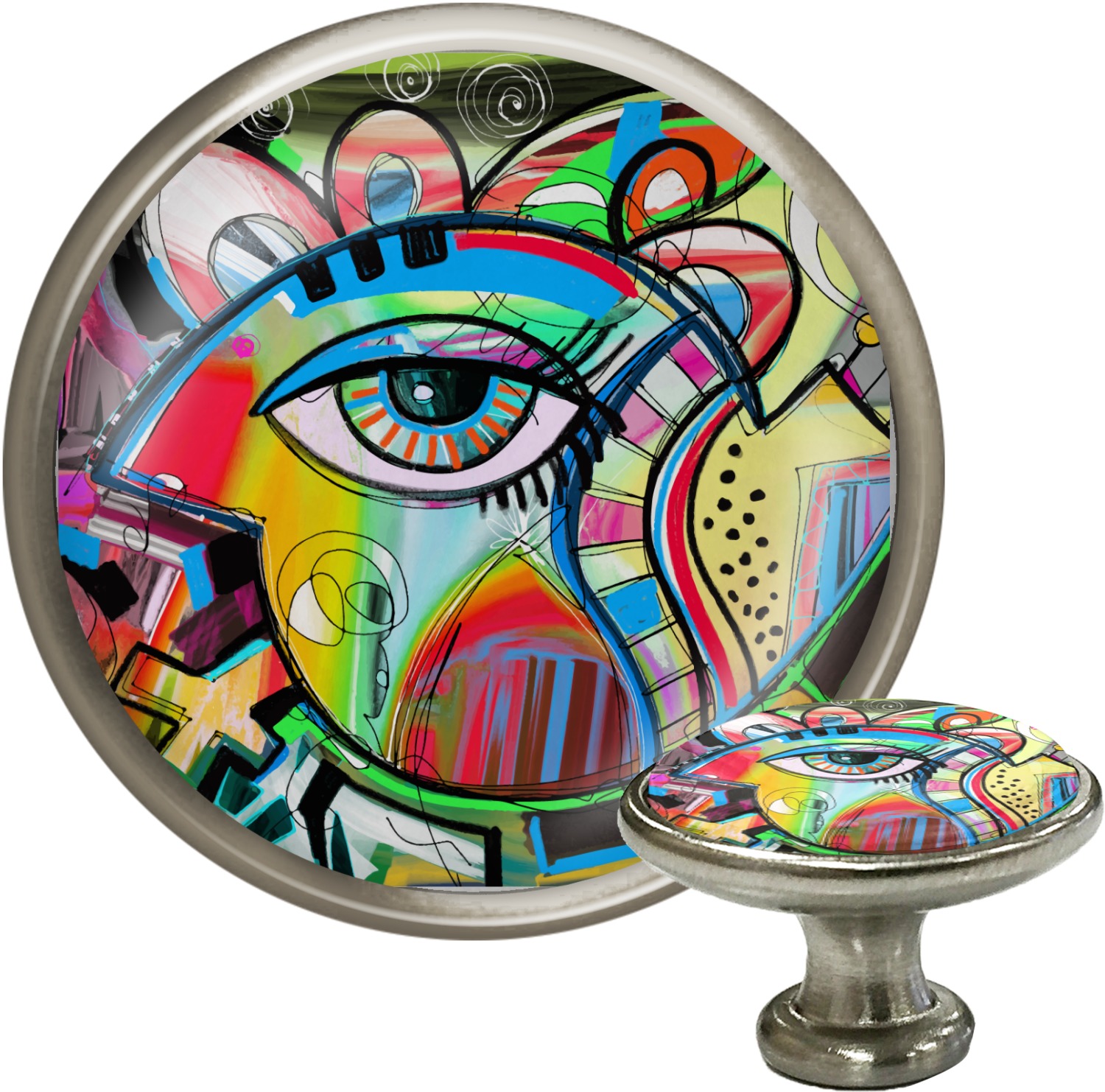 Abstract Eye Painting Knobs YouCustomizeIt