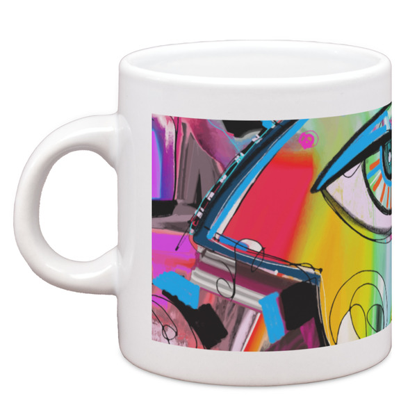 Custom Abstract Eye Painting Espresso Cup