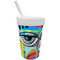 Abstract Eye Painting Sippy Cup with Straw (Personalized)