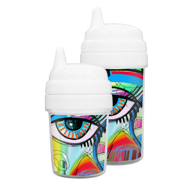 Abstract Eye Painting Sippy Cups