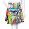 Abstract Eye Painting Skater Skirt