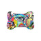 Abstract Eye Painting Bone Shaped Dog Food Mat (Small)
