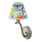 Abstract Eye Painting Small Chandelier Lamp - LIFESTYLE (on wall lamp)