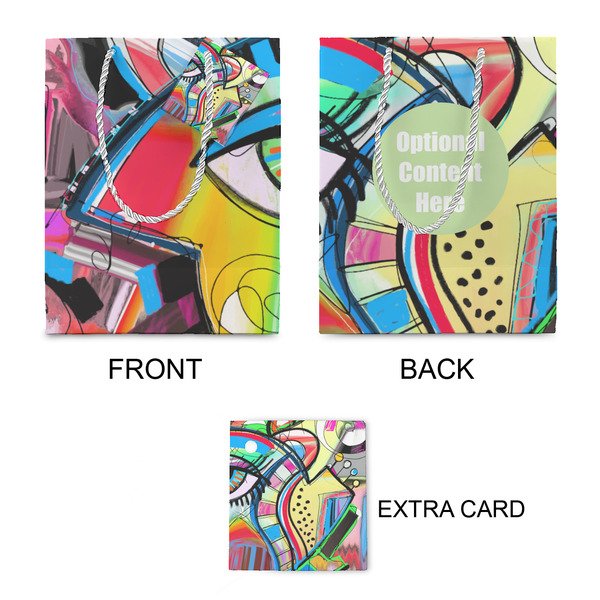 Abstract Eye Painting Small Gift Bag - Approval