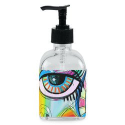 Abstract Eye Painting Glass Soap & Lotion Bottle - Single Bottle