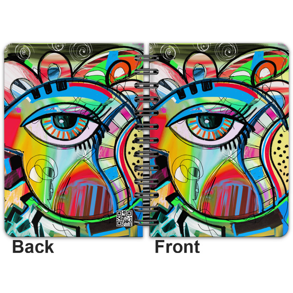Abstract Eye Painting Spiral Journal 5 x 7 - Apvl