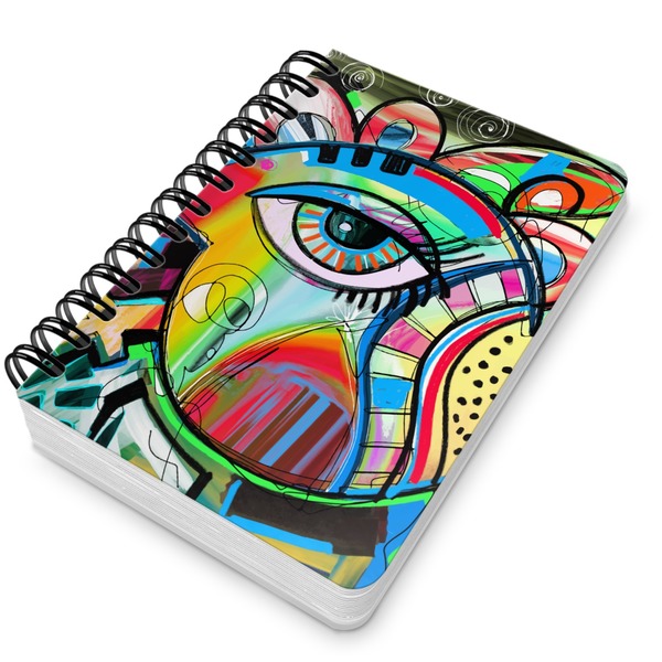 Abstract Eye Painting Spiral Journal 5 x 7 - Main