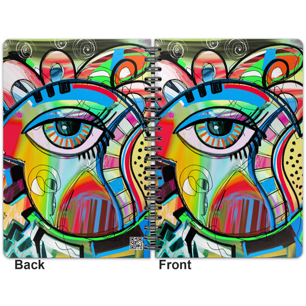 Abstract Eye Painting Spiral Journal 7 x 10 - Apvl