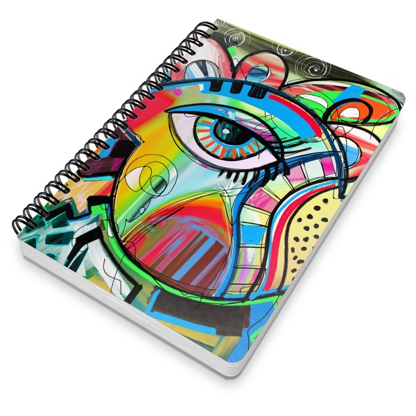Abstract Eye Painting Spiral Journal 7 x 10 - Main
