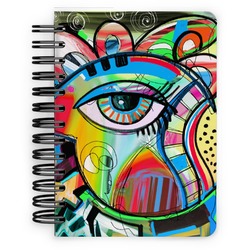 Abstract Eye Painting Spiral Notebook - 5x7