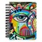 Abstract Eye Painting Spiral Journal Small - Front View