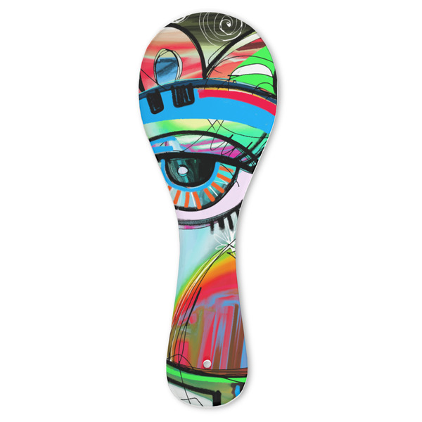 Custom Abstract Eye Painting Ceramic Spoon Rest